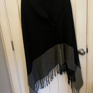 Harve Benard Black and Gray Cape